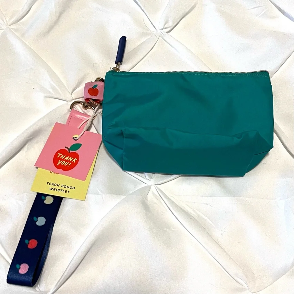 Best Year Ever Teach Zipper Pouch and Wristlet Lanyard, New With Tags